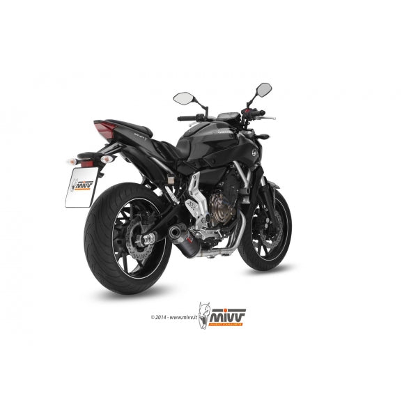 MIVV SISTEMA COMPLETO OVAL CARBONO YAMAHA MT-07 / FZ-07 2014-24