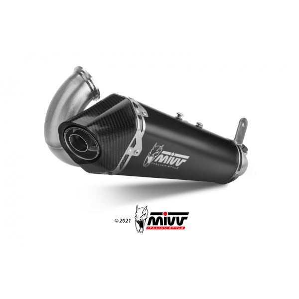 MIVV SLIP-ON DELTA RACE BLACK DUCATI PANIGALE V2 2020-24 / STREETFIGHTER V2 955 2022-24