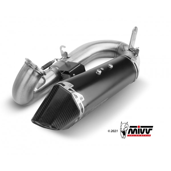 MIVV SLIP-ON DELTA RACE BLACK DUCATI PANIGALE V2 2020-24 / STREETFIGHTER V2 955 2022-24