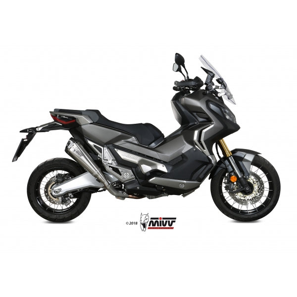 MIVV SLIP-ON DELTA RACE ST. STEEL HONDA X-ADV 750 2017-24