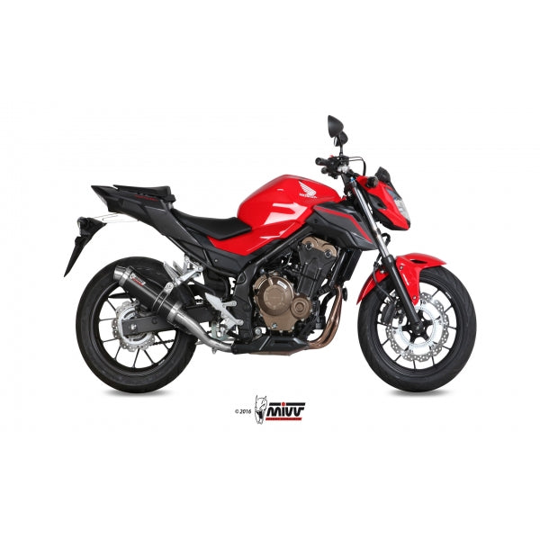 MIVV SLIP-ON GP BLACK HONDA CB 500 F 2016-18