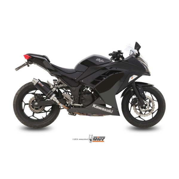 MIVV SLIP-ON GP BLACK KAWASAKI NINJA 300 2013-16 / Z300 2015-16