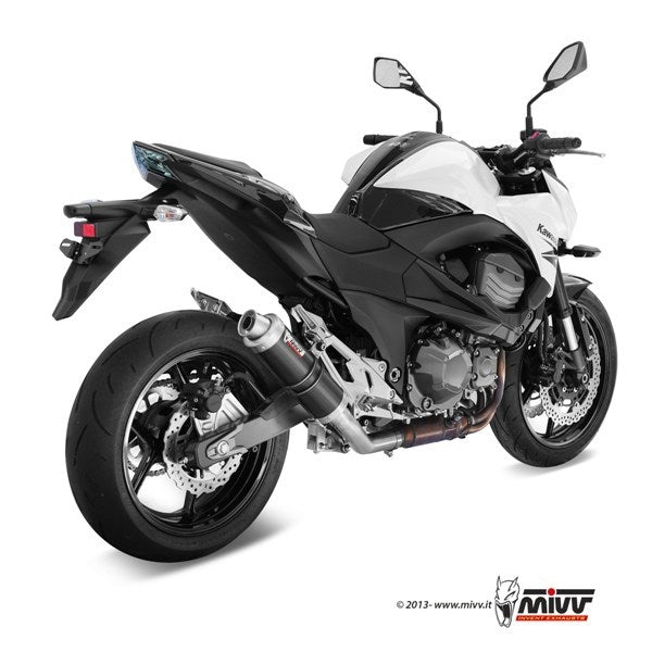 MIVV SLIP-ON GP BLACK KAWASAKI Z800 E 2013-16