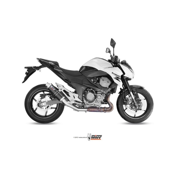 MIVV SLIP-ON GP BLACK KAWASAKI Z800 E 2013-16