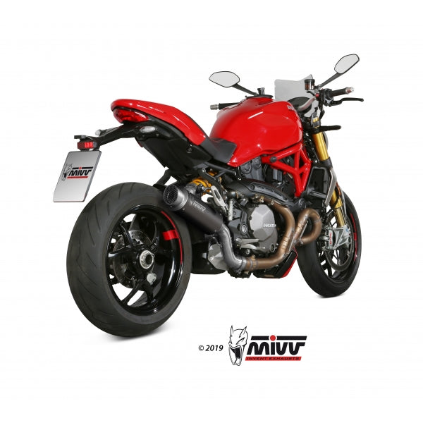 MIVV SLIP-ON GP PRO BLACK DUCATI MONSTER 821 2018-20 / MONSTER 1200 2017-21