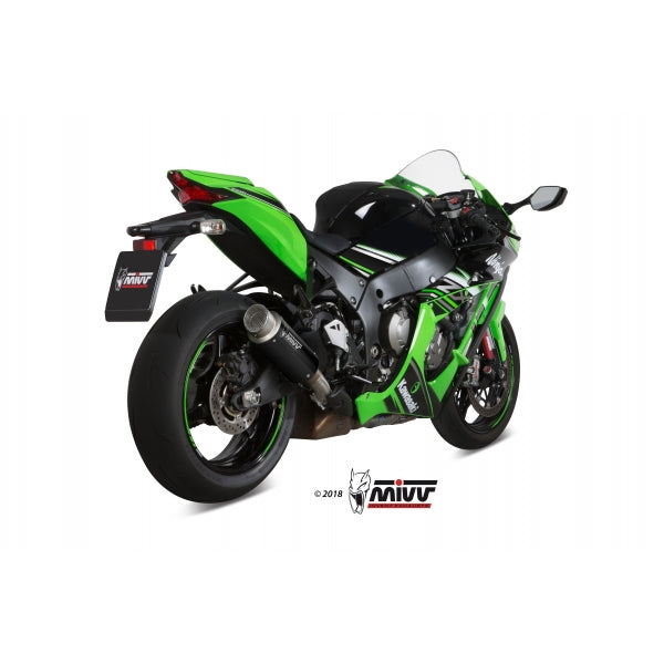 MIVV SLIP-ON GPpro BLACK KAWASAKI ZX-10 R / RR / SE 2016-24