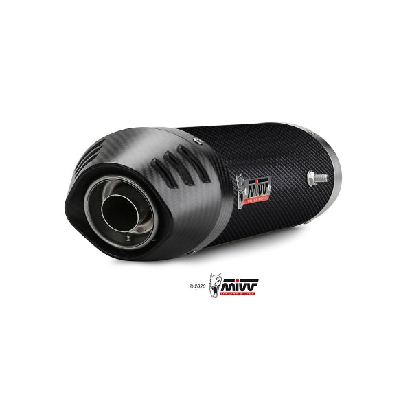 MIVV SLIP-ON OVAL CARBON WITH CARBON CAP HONDA CBR 600 RR 2003-04
