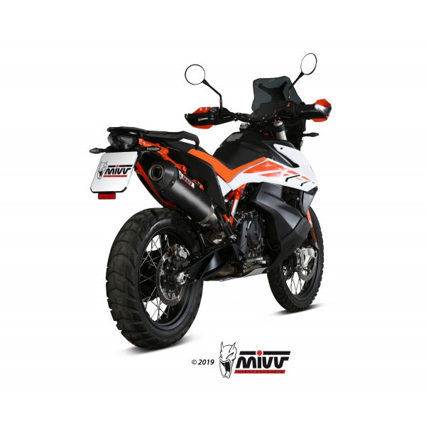 MIVV SLIP-ON OVAL CARBON WITH CARBON CAP KTM 790 ADVENTURE/R 19-20 / 890 ADVENTURE/R 20-23 / 890 SMT 2023-24