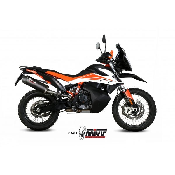 MIVV SLIP-ON OVAL CARBON WITH CARBON CAP KTM 790 ADVENTURE/R 19-20 / 890 ADVENTURE/R 20-23 / 890 SMT 2023-24