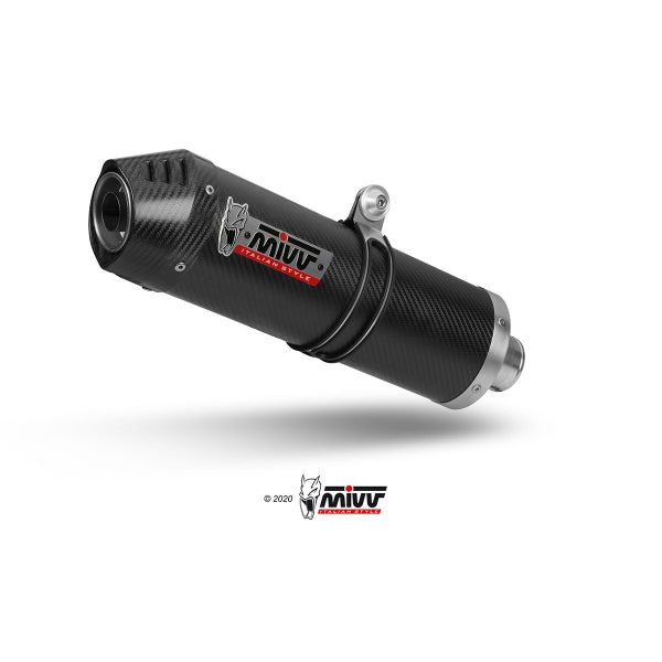 MIVV SLIP-ON OVAL CARBON WITH CARBON CAP SUZUKI DL V-STROM 1000 / XT 14-20 / V-STROM 1050 / XT 20-24