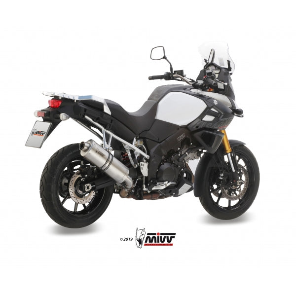 MIVV SLIP-ON OVAL ST. STEEL SUZUKI DL V-STROM 1000 - XT 2014-20 / V-STROM 1050 - XT 2020-24