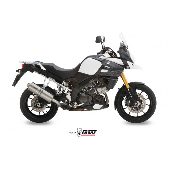 MIVV SLIP-ON OVAL ST. STEEL SUZUKI DL V-STROM 1000 - XT 2014-20 / V-STROM 1050 - XT 2020-24