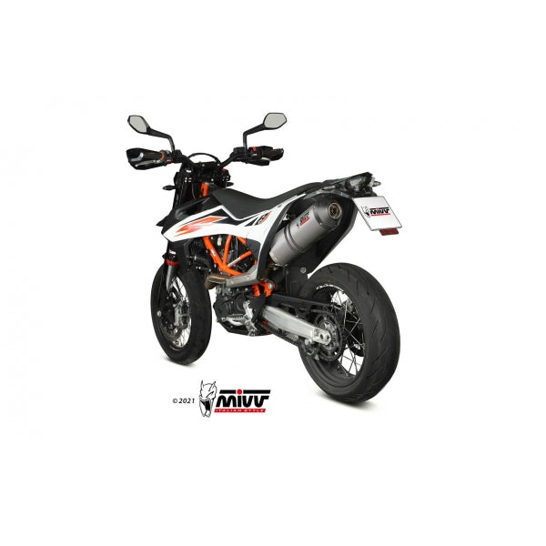 MIVV SLIP-ON OVAL TITAN WITH CARBON CAP KTM 690 SMC R 2020-24