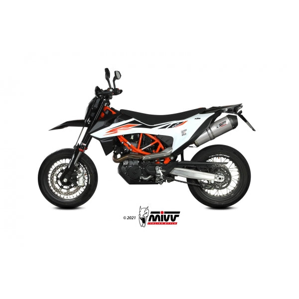 MIVV SLIP-ON OVAL TITAN WITH CARBON CAP KTM 690 SMC R 2020-24
