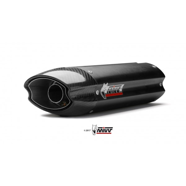 MIVV SLIP-ON SUONO BLACK WITH CARBON CAP HONDA CBR 600 RR 2005-06