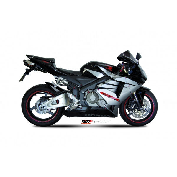 MIVV SLIP-ON SUONO BLACK WITH CARBON CAP HONDA CBR 600 RR 2005-06
