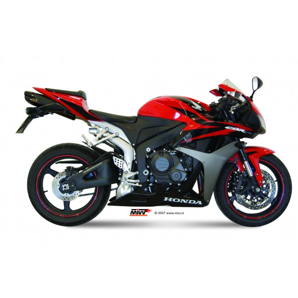 MIVV SLIP-ON SUONO BLACK WITH CARBON CAP HONDA CBR 600 RR 2007-12 / CBR 600 RR 2013-16