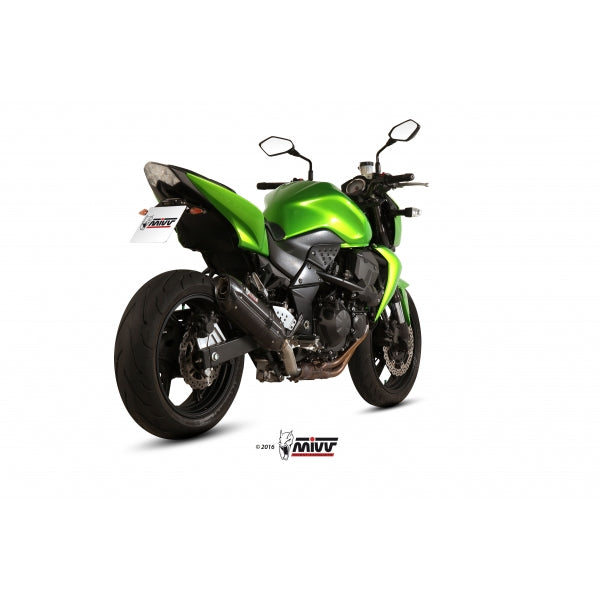 MIVV SLIP-ON SUONO BLACK WITH CARBON CAP KAWASAKI Z750 2007-14 (1)