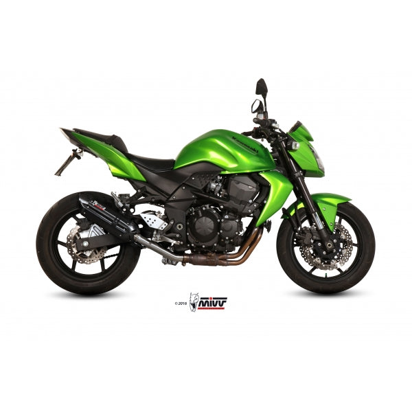 MIVV SLIP-ON SUONO BLACK WITH CARBON CAP KAWASAKI Z750 2007-14(2)