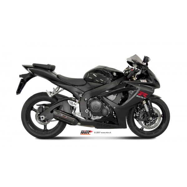 MIVV SLIP-ON SUONO BLACK WITH CARBON CAP SUZUKI GSX-R 600 / GSX-R 750 2006-07 (1)