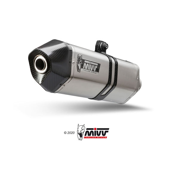 MIVV SISTEMA COMPLETO 2x1 SPEED EDGE ST. STEEL WITH CARBON CAP YAMAHA Tracer 700 / GT / Tracer 7 2016-24