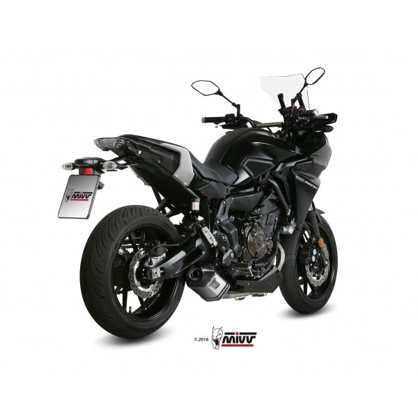MIVV SISTEMA COMPLETO 2x1 SPEED EDGE ST. STEEL WITH CARBON CAP YAMAHA Tracer 700 / GT / Tracer 7 2016-24