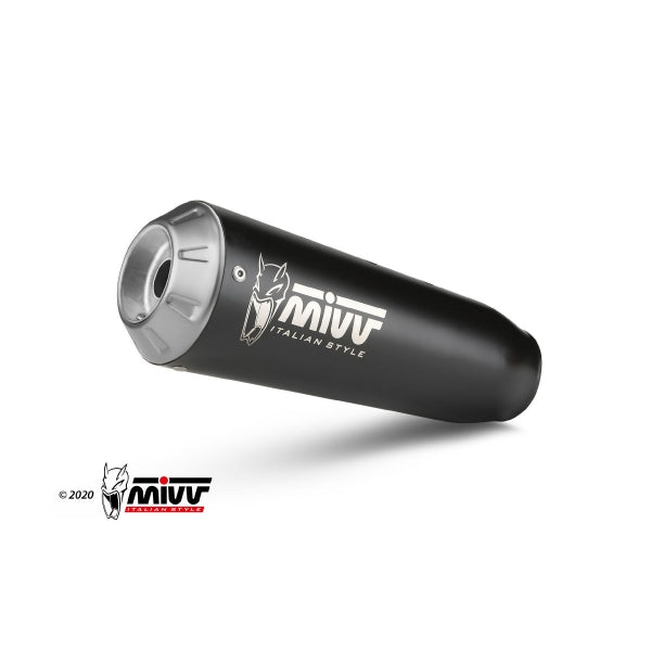MIVV FULL SYSTEM 1x1 X-M1 BLACK YAMAHA MT-125 2020-24 / YZF R125 2019-24