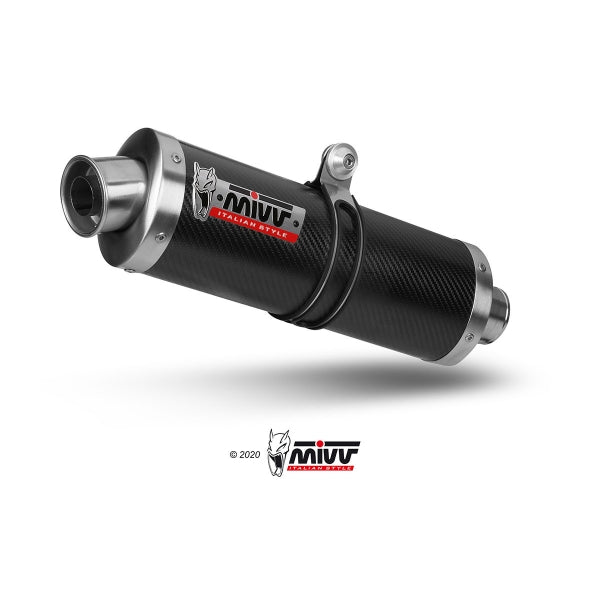 MIVV SLIP-ON OVAL CARBONO HONDA CBR 600 F 1991-98
