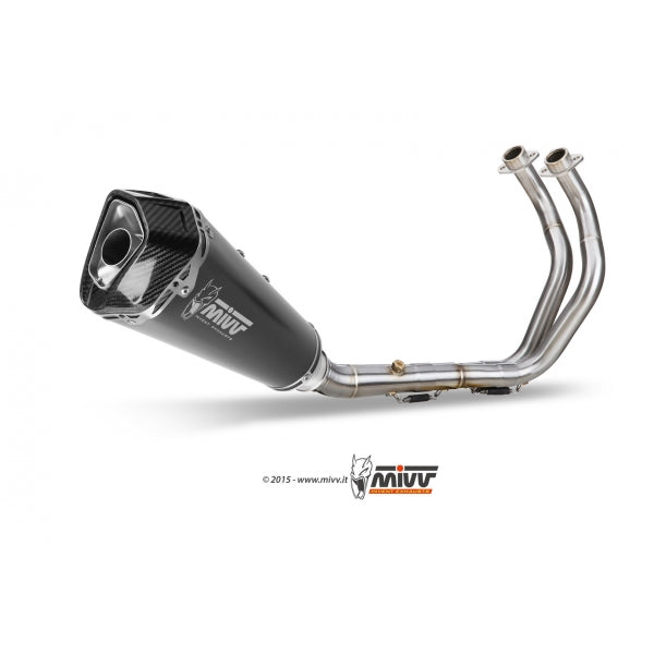 MIVV SISTEMA COMPLETO 2x1 DELTA RACE BLACK YAMAHA MT-07 / FZ-07 2014-20