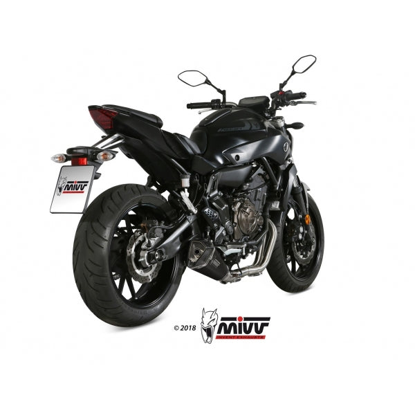 MIVV SISTEMA COMPLETO 2x1 DELTA RACE BLACK YAMAHA MT-07 / FZ-07 2014-20 (1)