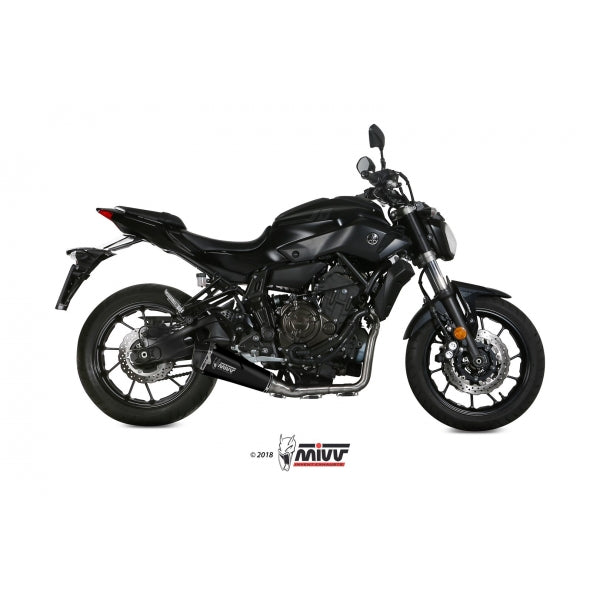 MIVV SISTEMA COMPLETO 2x1 DELTA RACE BLACK YAMAHA MT-07 / FZ-07 2014-20(2)