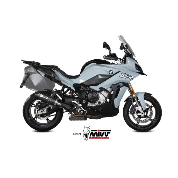MIVV SLIP-ON OVAL CARBON WITH CARBON CAP BMW S 1000 XR 2020-24