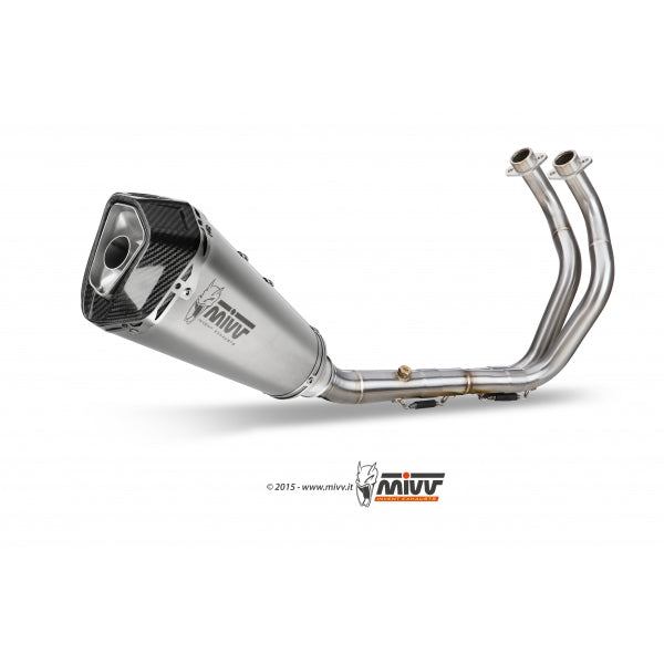 MIVV SISTEMA COMPLETO 2x1 DELTA RACE ST. STEEL YAMAHA MT-07 / FZ-07 2014-24