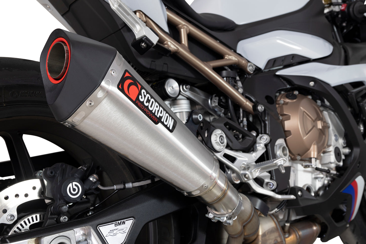 SCORPION SERKET TAPER SLIP-ON BMW S1000 RR 19'-22' ACERO INOX.