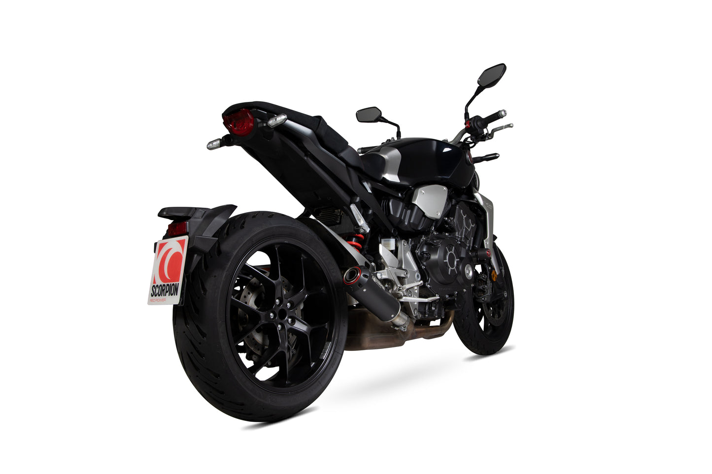 SCORPION RED POWER SLIP-ON HONDA CB 1000 R 18'-20' BLACK CERAMIC