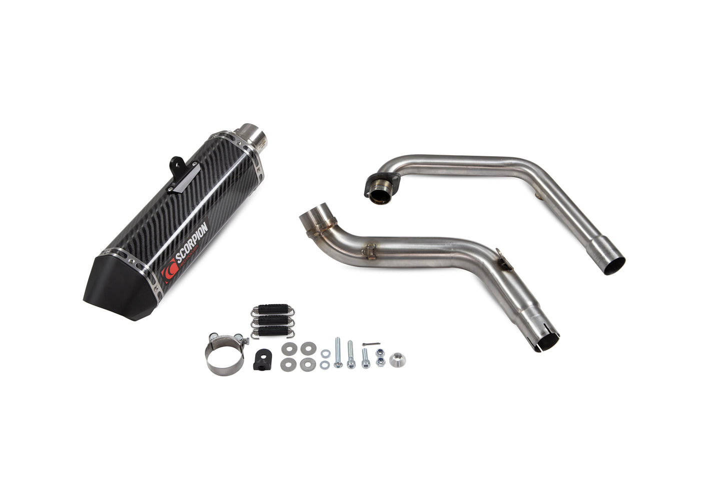 SCORPION SERKET TAPER FULL SYSTEM HONDA CB 125 R 18'-20' CARBON