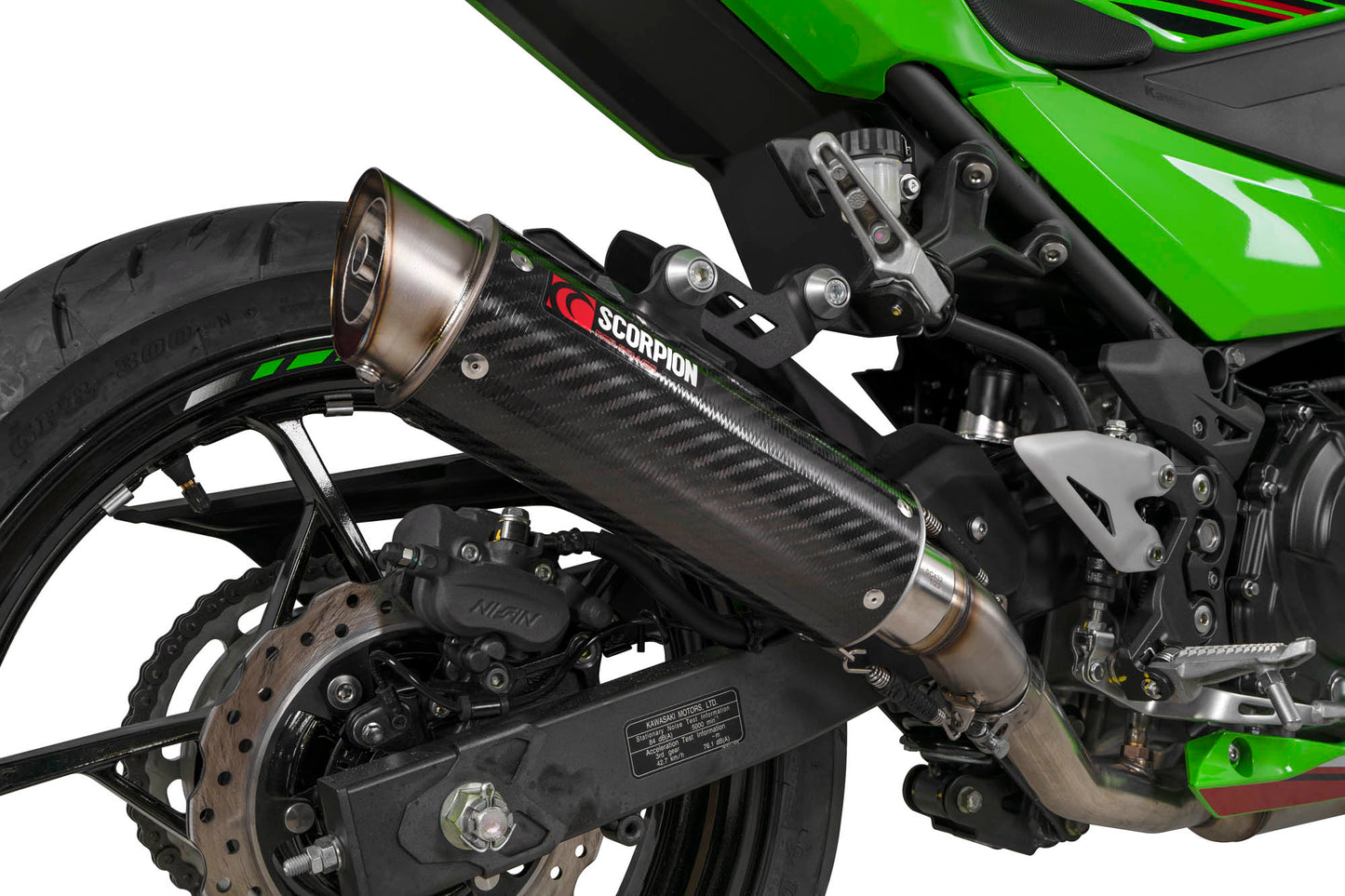 SCORPION RP1-GP SLIP-ON KAWASAKI NINJA 400 2018-23'