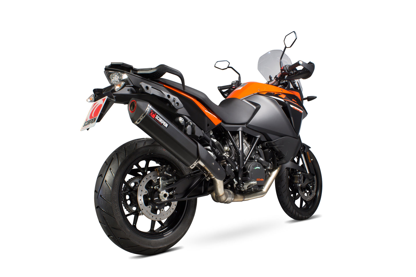 SCORPION SERKET PARALLEL KTM 1190 ADVENTURE 13'-16' BLACK CERAMIC