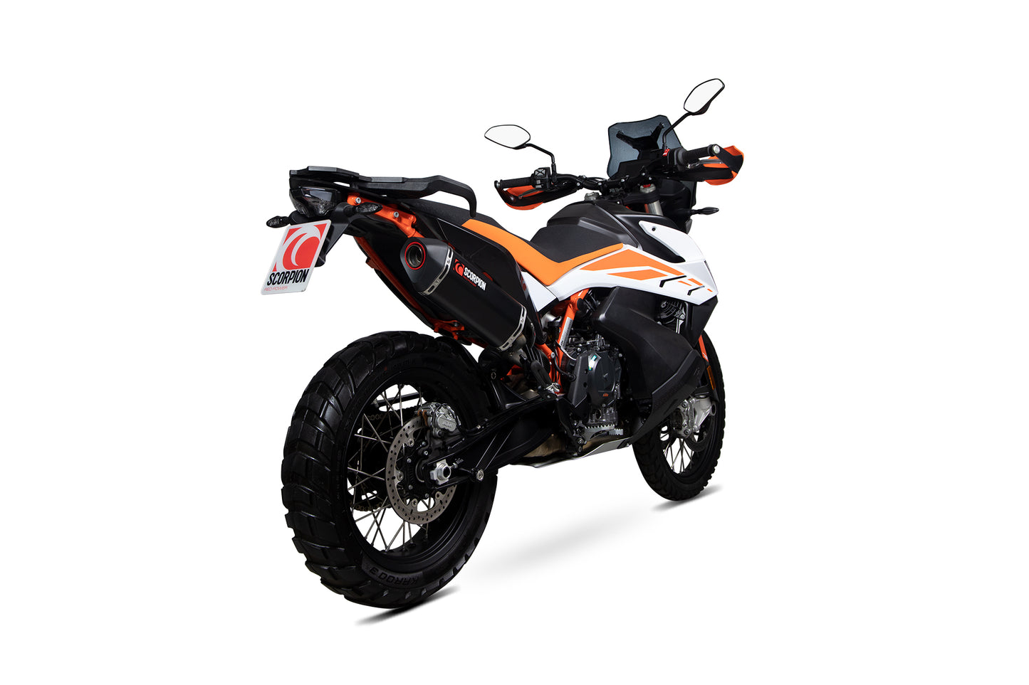 SCORPION SERKET PARALLEL KTM 790 ADVENTURE/790 ADVENTURE R 19'-20' BLACK CERAMIC