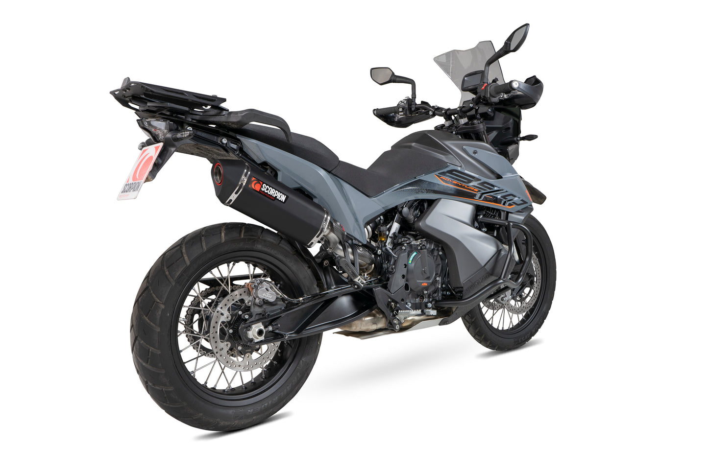 SCORPION SERKET PARALLEL KTM 890 ADVENTURE/890 ADVENTURE R 21'-25' BLACK CERAMIC
