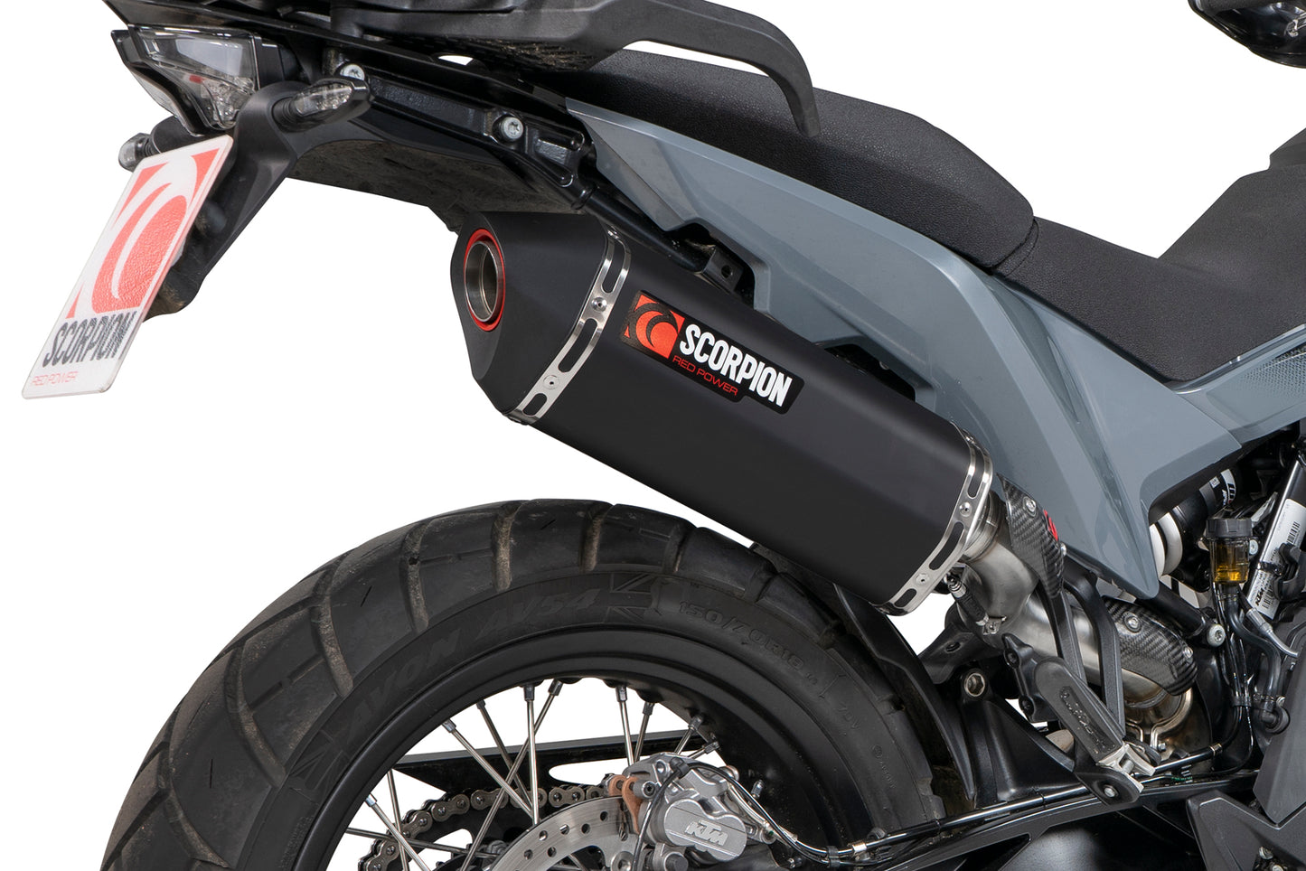 SCORPION SERKET PARALLEL KTM 890 ADVENTURE/890 ADVENTURE R 21'-25' BLACK CERAMIC