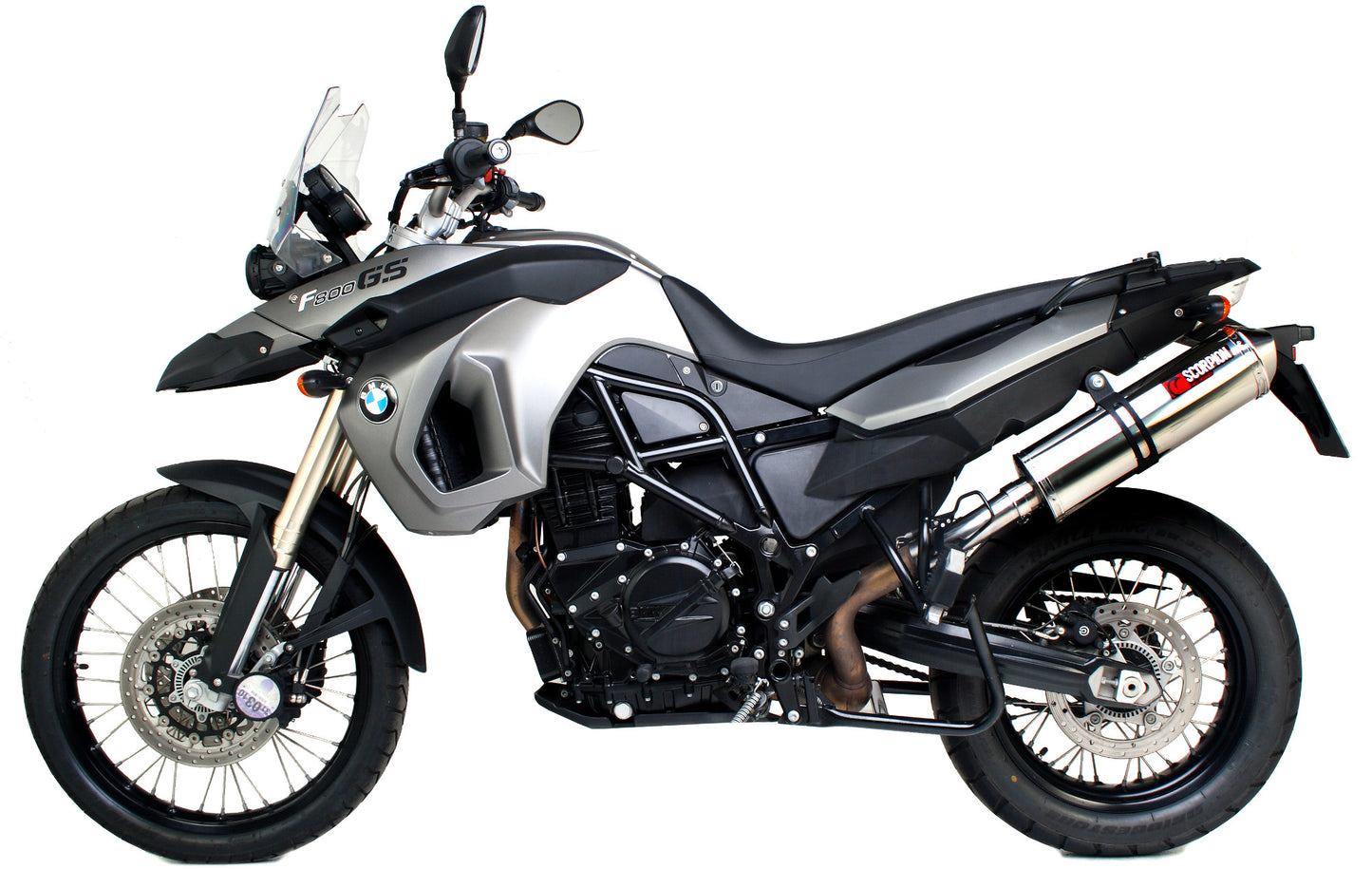 SCORPION FACTORY OVAL SLIP-ON BMW F800 GS 08'-17'