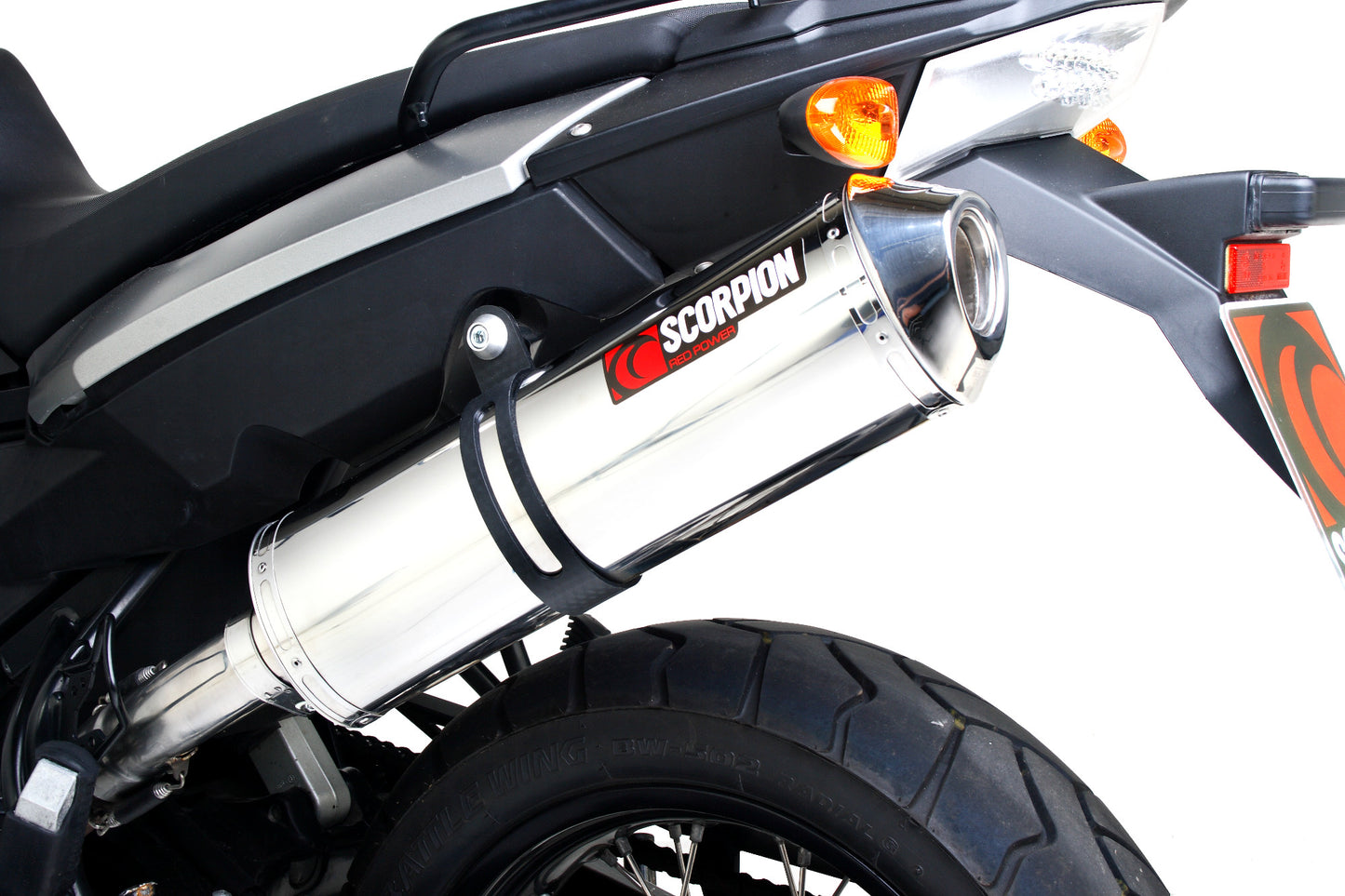 SCORPION FACTORY OVAL SLIP-ON BMW F800 GS 08'-17'