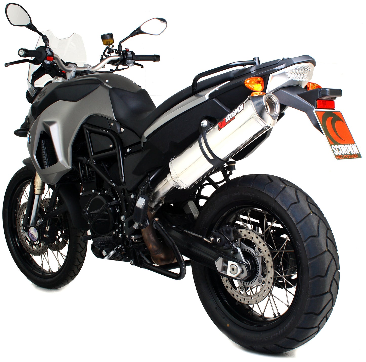 SCORPION FACTORY OVAL SLIP-ON BMW F800 GS 08'-17'