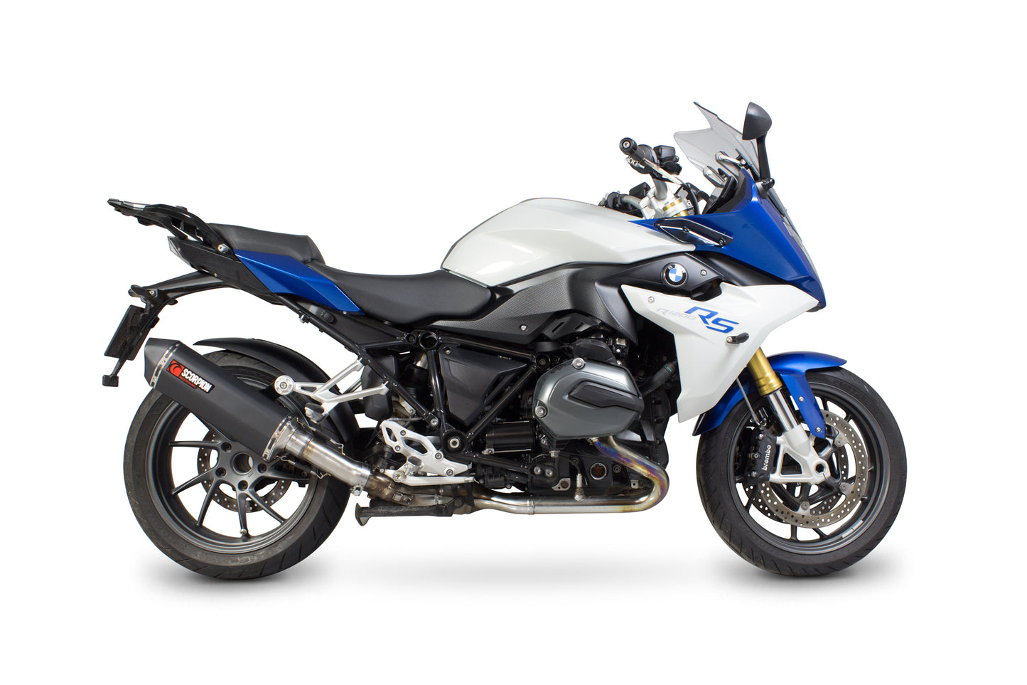 SCORPION SERKET PARALLEL SLIP-ON ACABADO EN CERAMICA NEGRA BMW R1200 R / RS 15'-18'