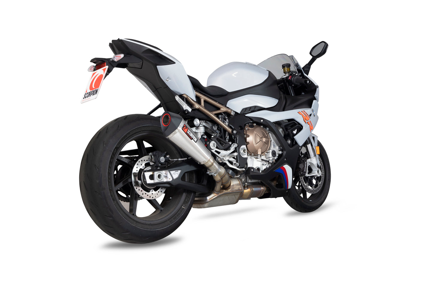 SCORPION SERKET TAPER SLIP-ON BMW S1000 RR 19'-22' ACERO INOX.
