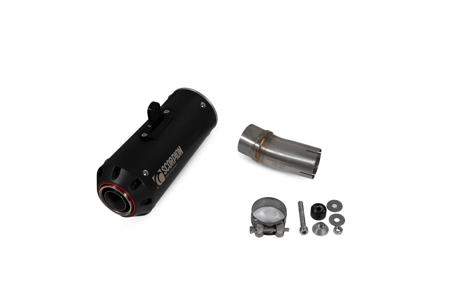 SCORPION RED POWER SLIP-ON HONDA CB 1000 R 18'-20' BLACK CERAMIC