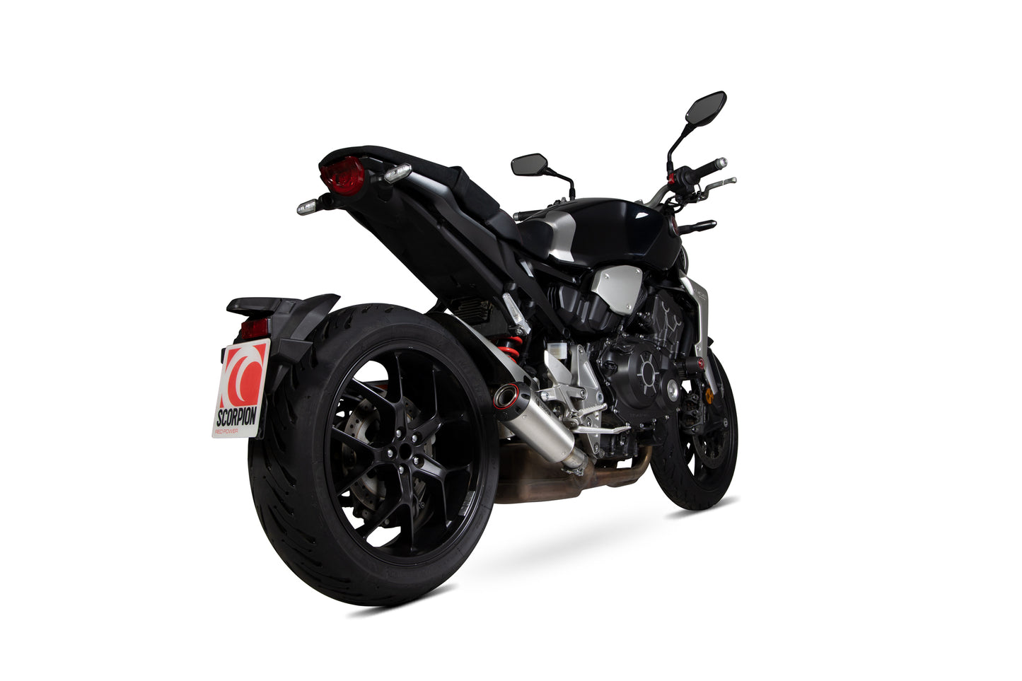 SCORPION RED POWER SLIP-ON HONDA CB 1000 R 18'-20' ACERO INOX.
