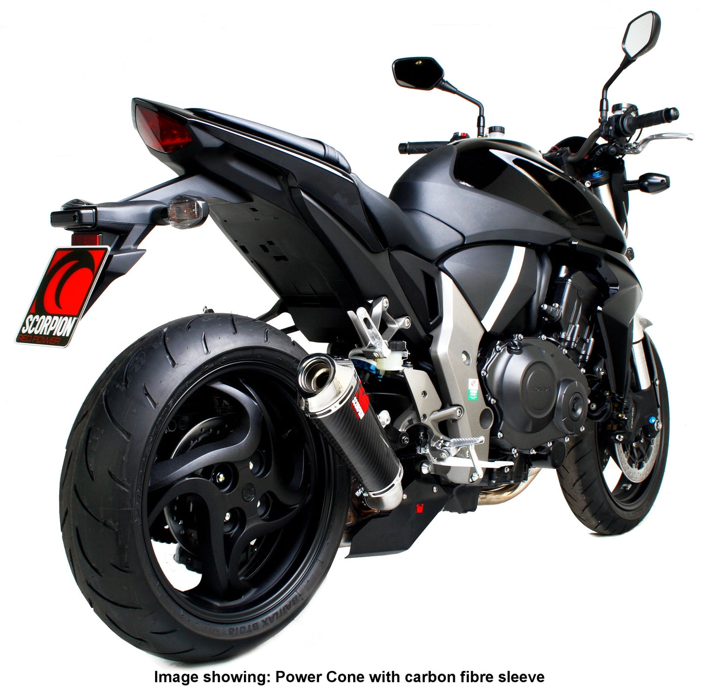 SCORPION POWER CONE SLIP-ON HONDA CB 1000 R 08'-17' ACERO INOX