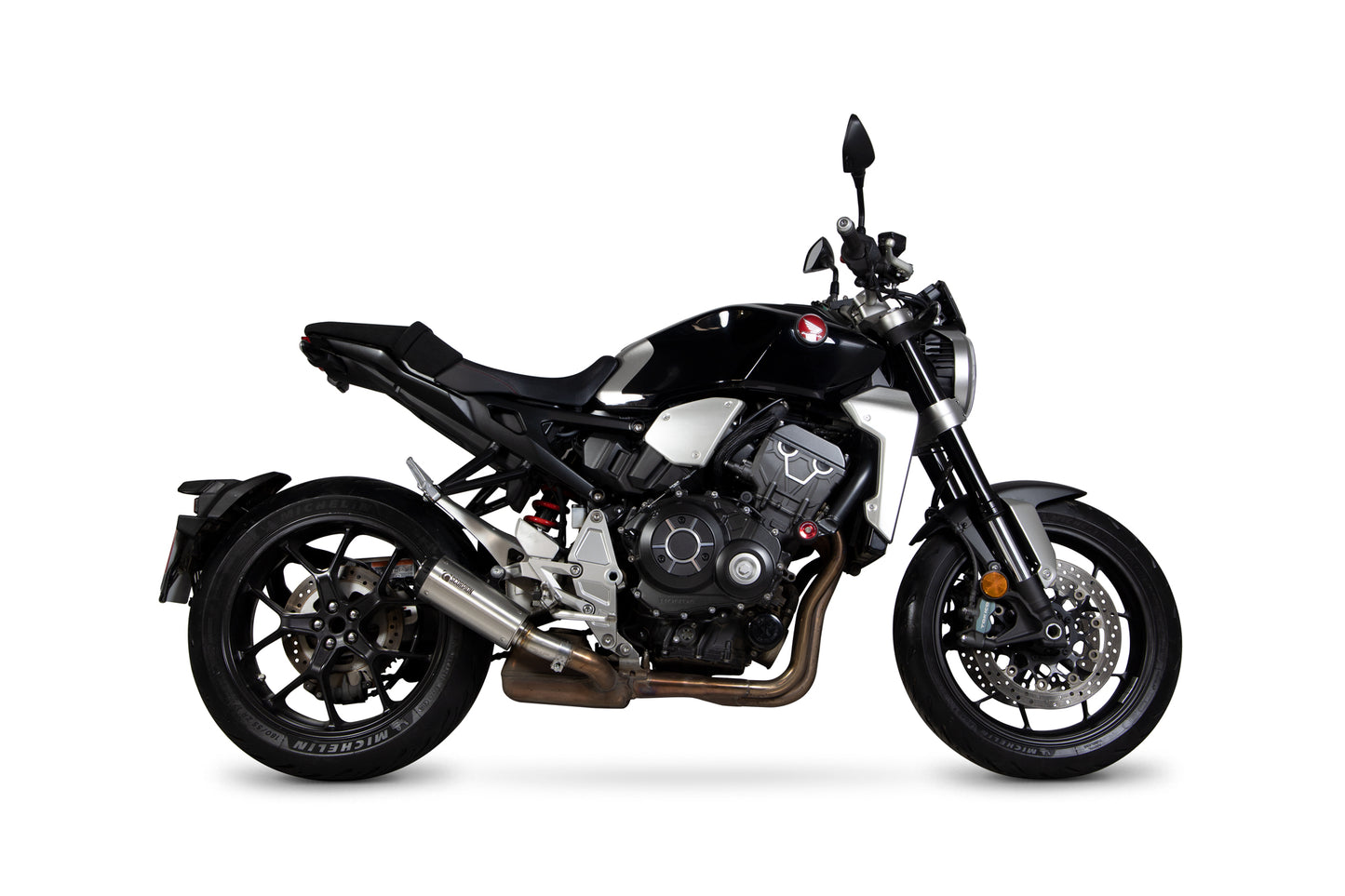 SCORPION RED POWER SLIP-ON HONDA CB 1000 R 18'-20' ACERO INOX.